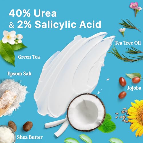 Urea and Salicylic Acid Foot Cream for Dry, Cracked Skin - Repair Barrier