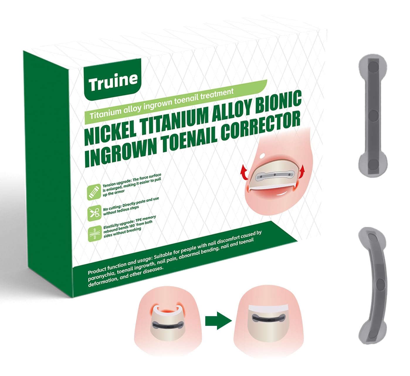 Titanium 10-Piece Ingrown Toenail Correction Kit