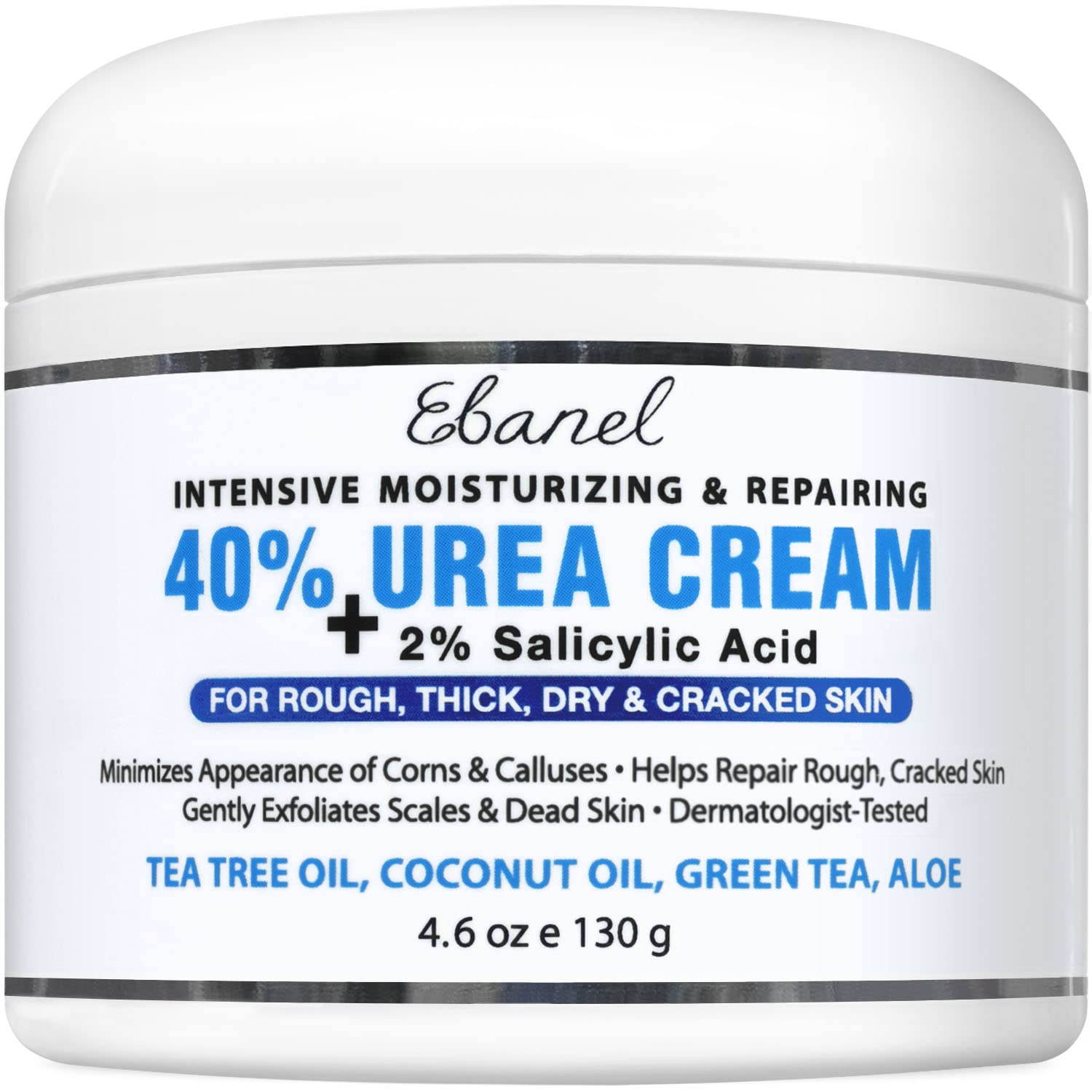 Urea and Salicylic Acid Foot Cream for Dry, Cracked Skin - Repair Barrier